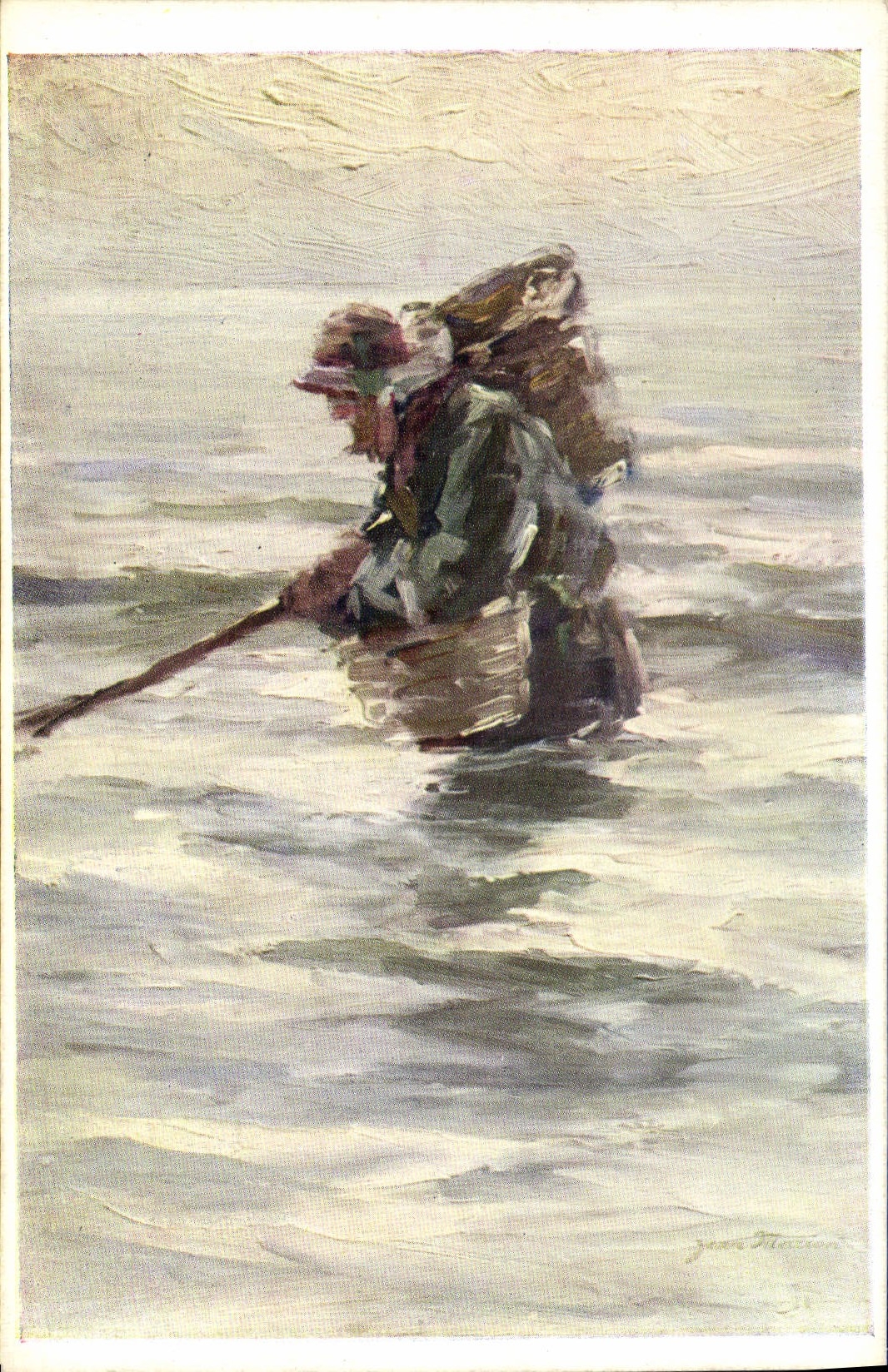 CPA Pecheur de crevettes Jean Marion Schepens 