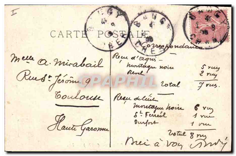 CPA Salon 1905 Hochard Les autorites au village  — Rückseite
