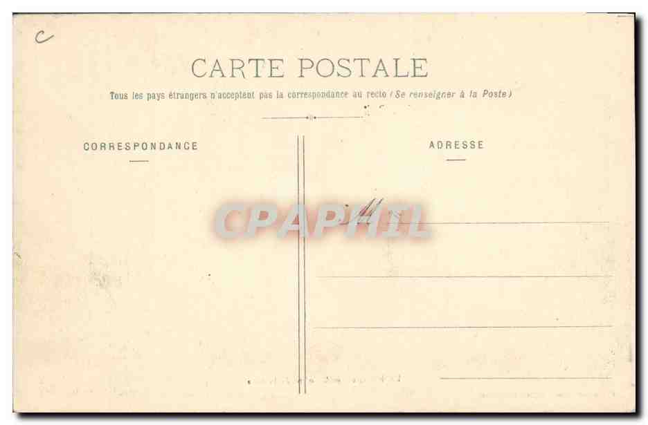 CPA Folklore Berger Landais moutons — Verso