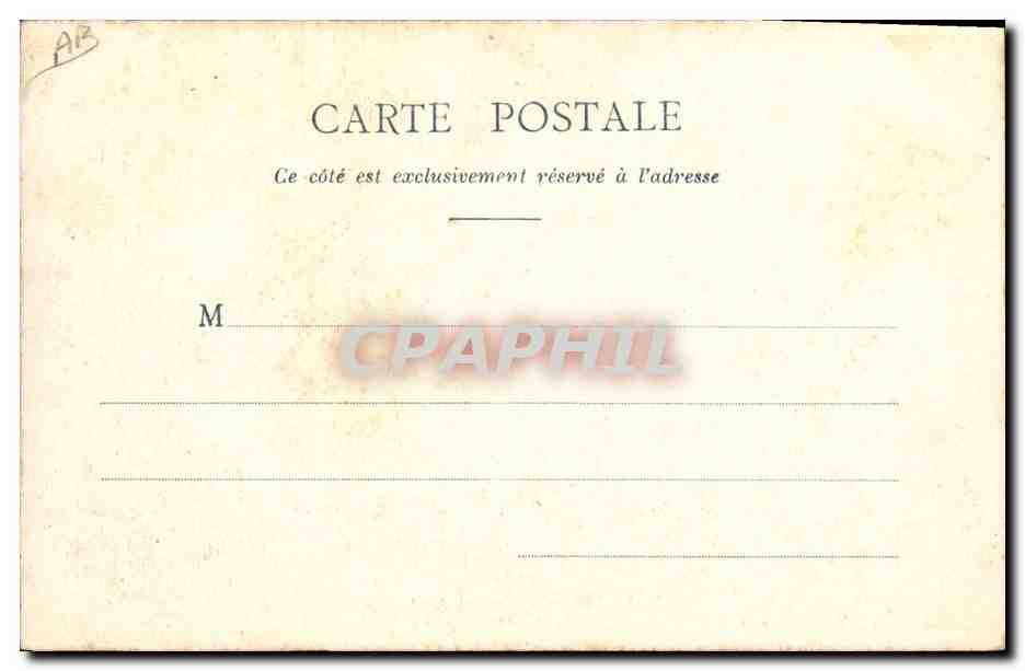 CPA Folklore Landes Un instant de repos Moutons  — Verso