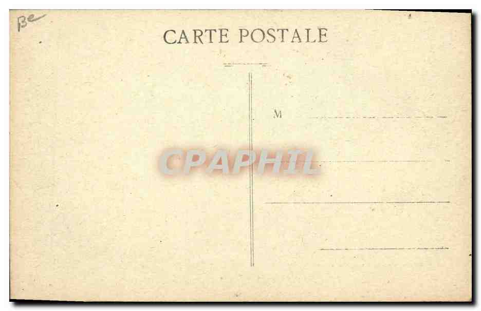 CPA Folklore Au Pays Landais Groupe d'echassiers Moutons — Verso