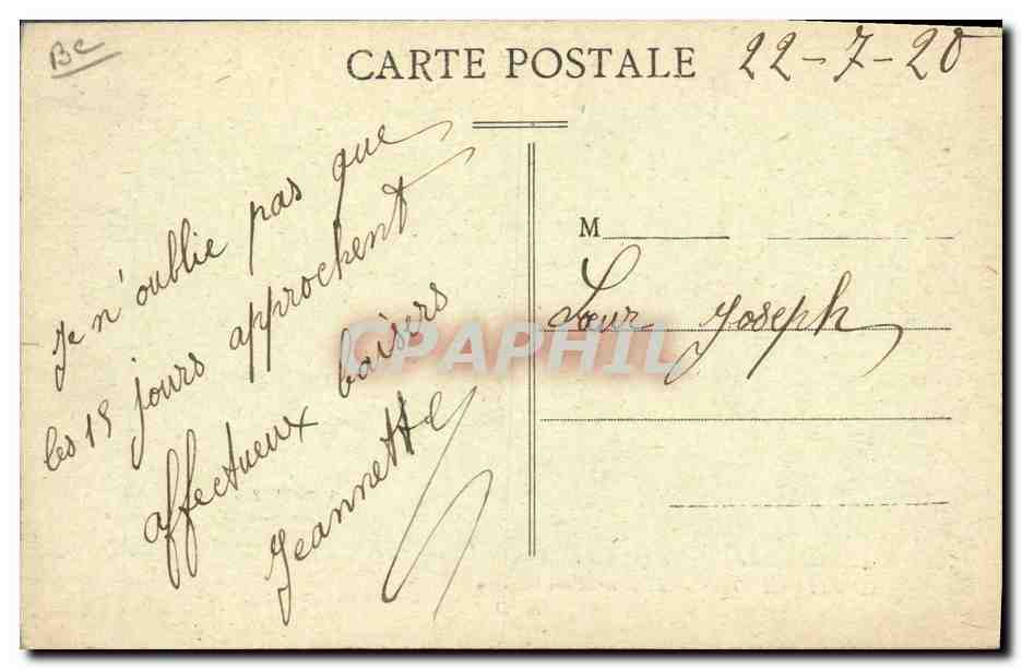 CPA Folklore Au Pays landais Echassier et son troupeau Moutons — Verso