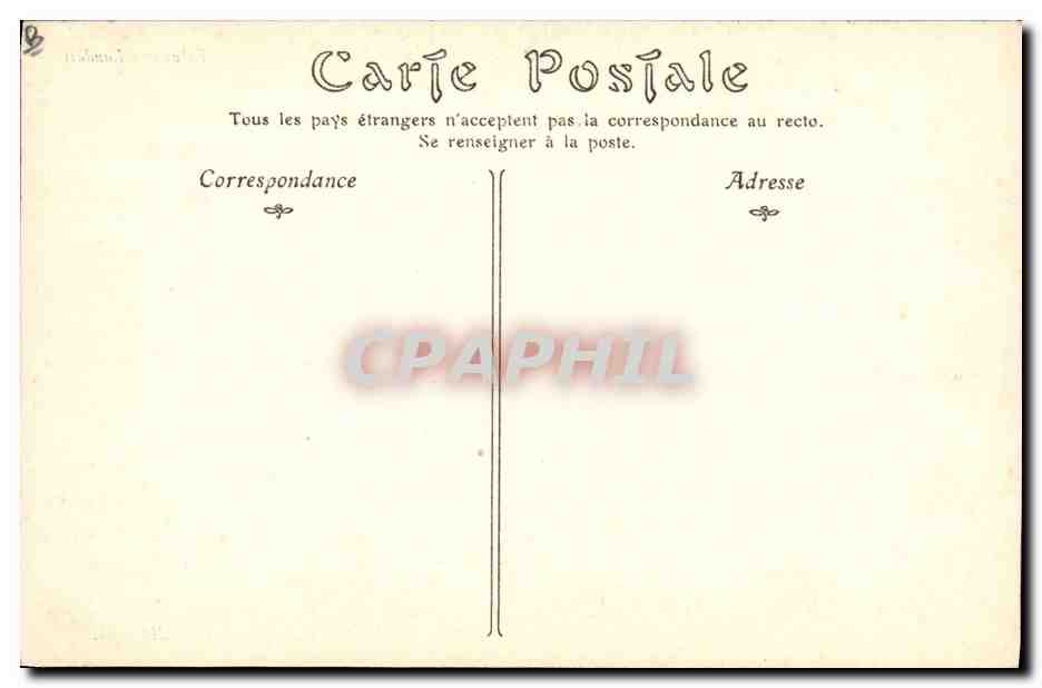 CPA Folklore Echassiers landais  — Verso