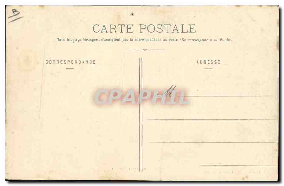 CPA Folklore Echassier et berger landais Moutons  — Verso