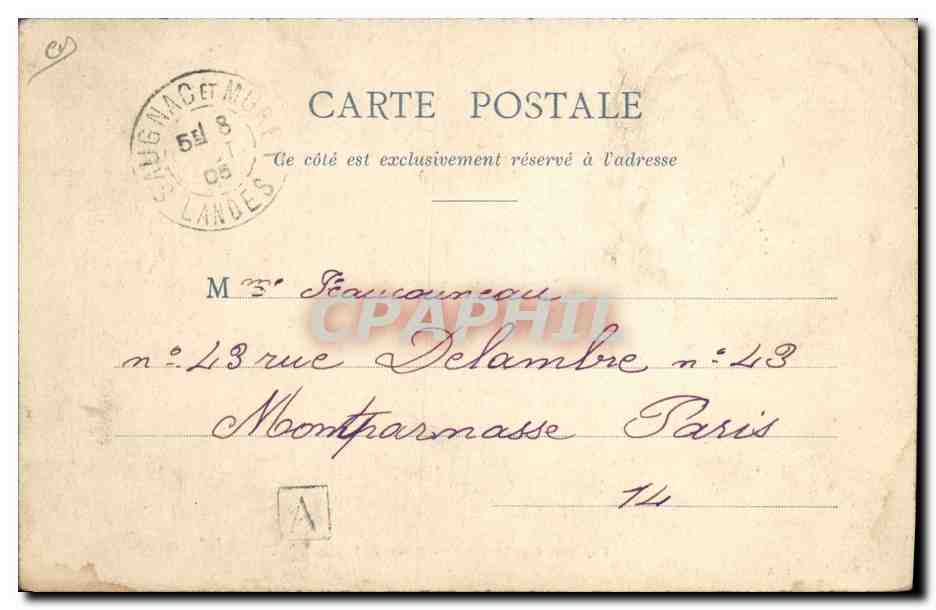 Une Noce dans les Landes - Retour de l'Église — F. Bernédo, phot., Arjuzans-(Landes) — Verso