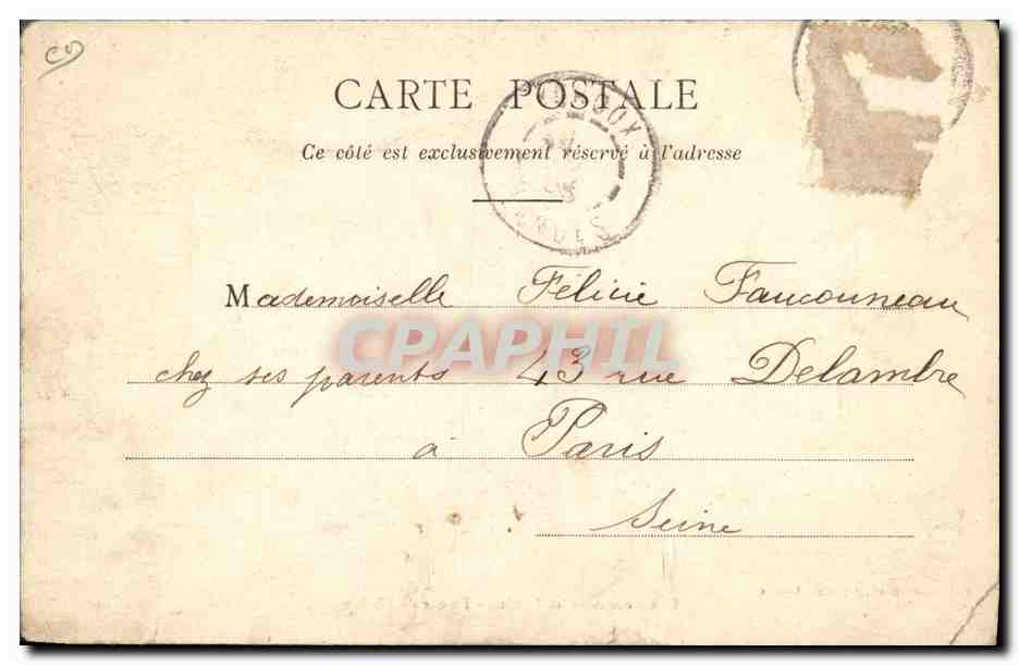 Une Noce dans les Landes - Retour de l'Église — F. Bernède, phot., Arjuzanx (Landes) — Verso