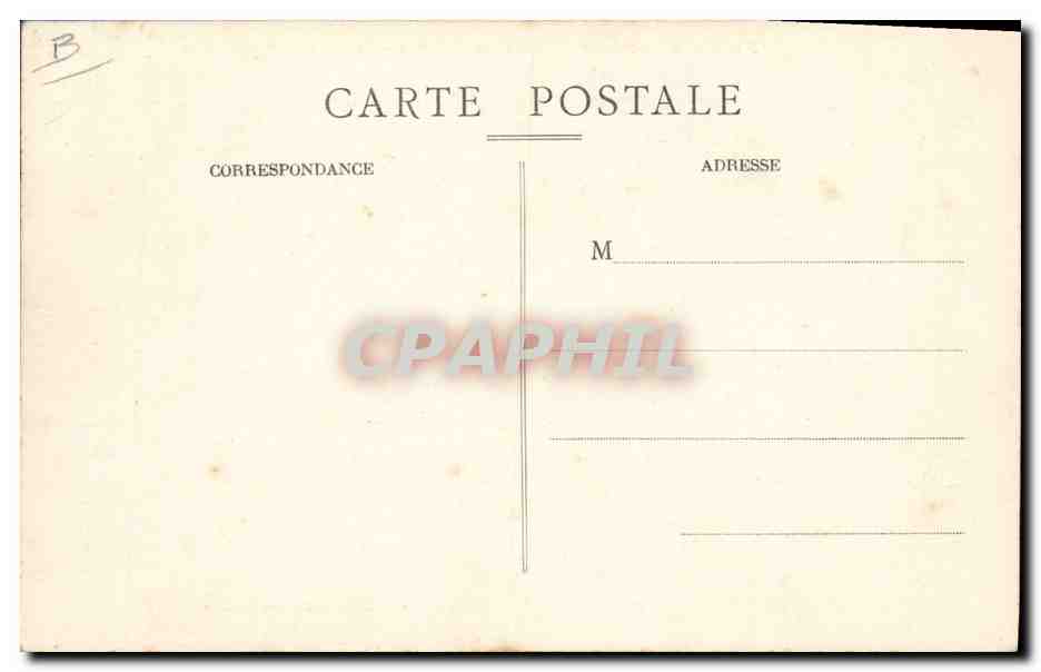 CPA Folklore En pays Landais Basse cour de ferme Le vieux four — Verso