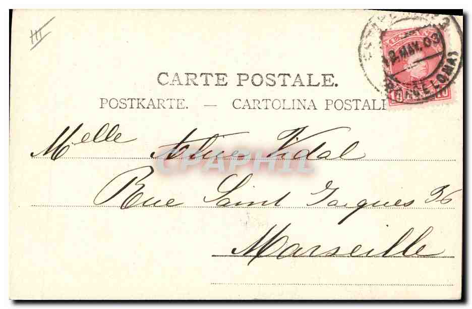 Giovane donna con cappello fiorito — cartolina postale — editore CPAPHIL, n° 165 — Verso