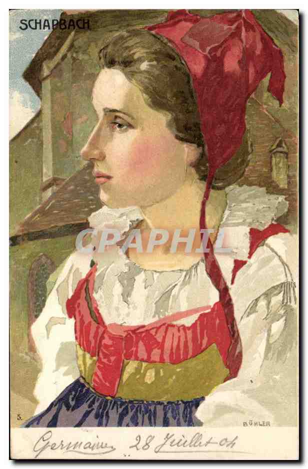 CPA Fantaisie Femme Schapbach
