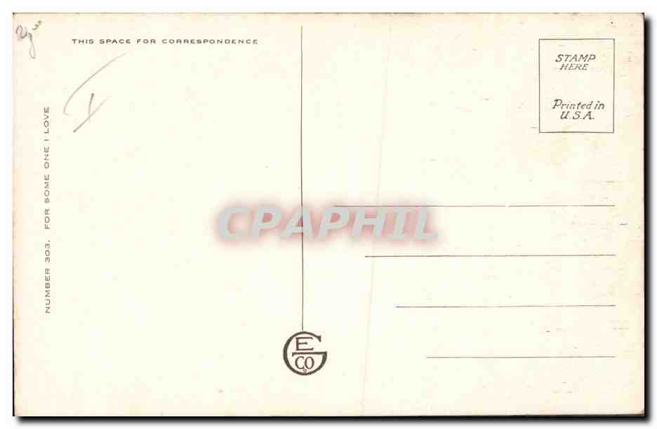 CPA Fantaisie Enfant — Rückseite