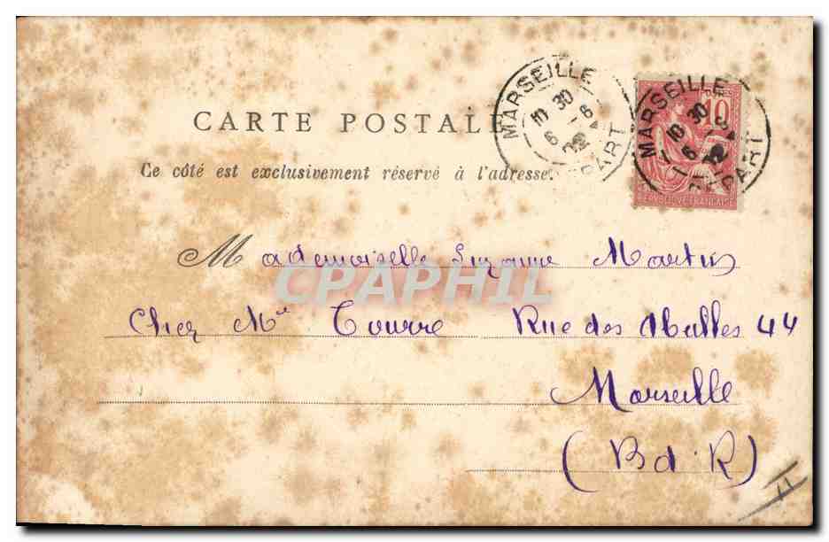 CPA Fantaisie Femme — Back