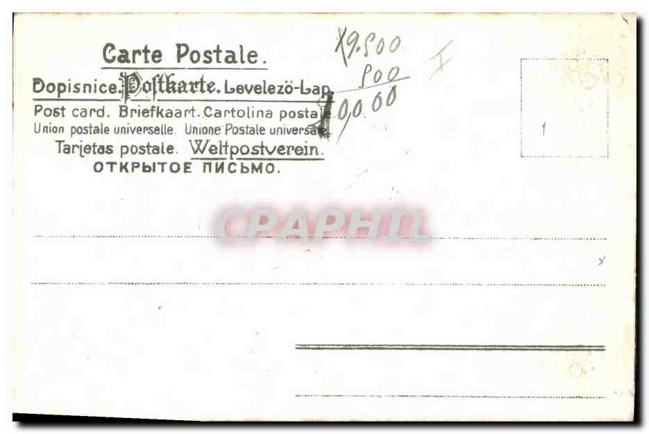 CPA Fantaisie Fleurs Colombe — Verso