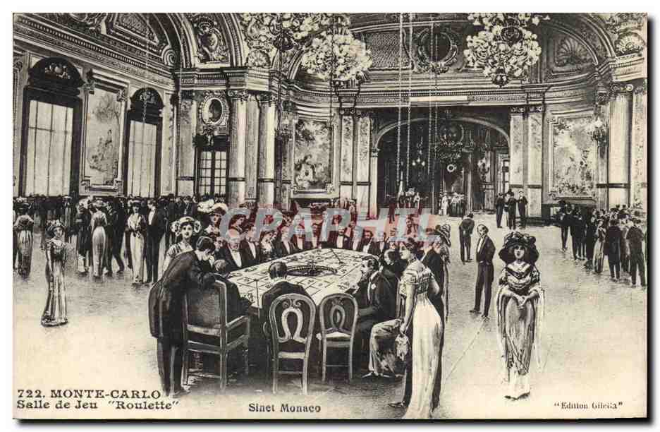 CPA Casino Monte Carlo Salle de jeu La roulette