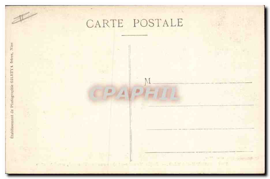 CPA Casino Monte Carlo Salle Trente et Quarante Touzet — Verso