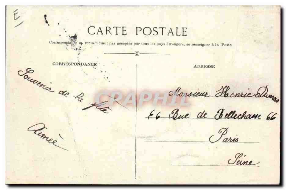 CPA Serrieres Les joutes — Rückseite