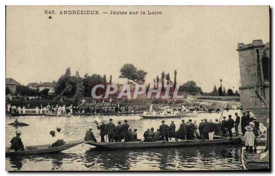 CPA Andrezieux Joutes sur la Loire TOP