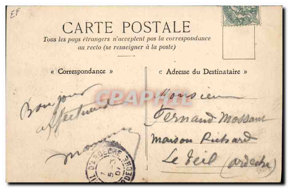 CPA Cette Grand defile de jouteurs TOP — Rückseite