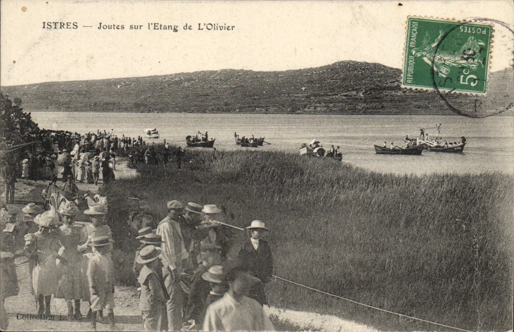 CPA Istres Joutes sur l'etang de l'olivier TOP