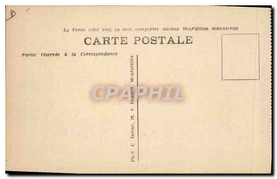 CPA Cette Concours de joutes regionales — Rückseite