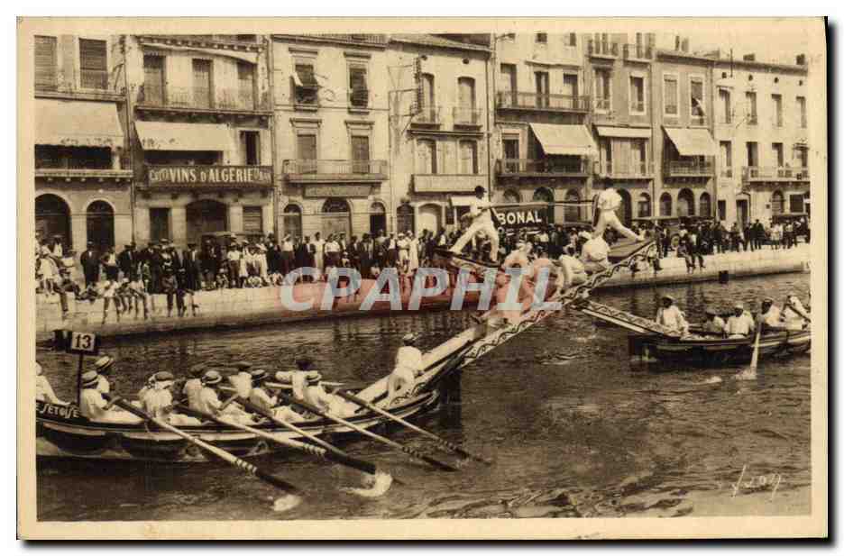 CPA Sete Les jouteurs