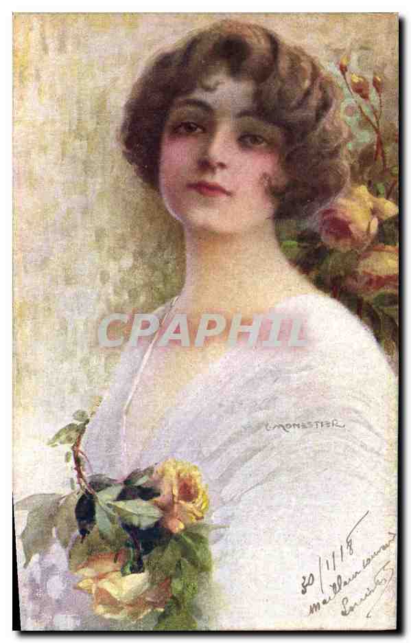 CPA Fantaisie Illustrateur Femme