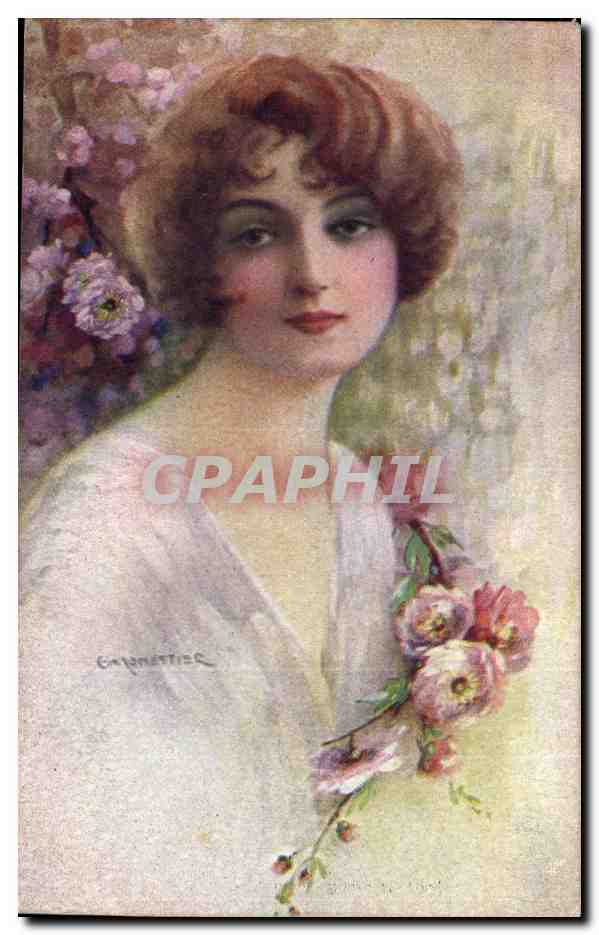 CPA Fantaisie Illustrateur Femme