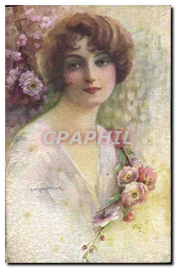 CPA Fantaisie Illustrateur Femme