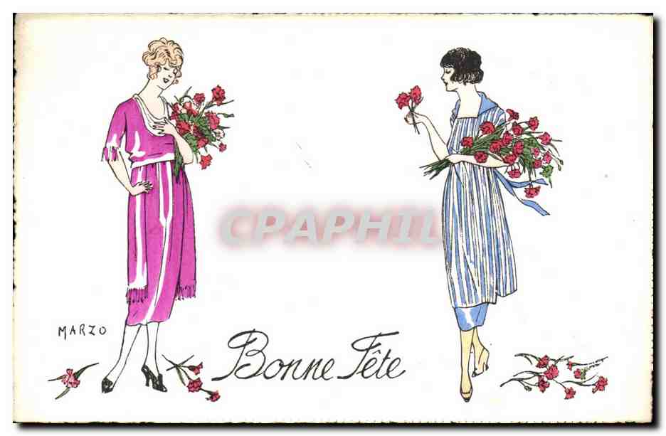CPA Fantaisie Illustrateur Marzo Femmes 