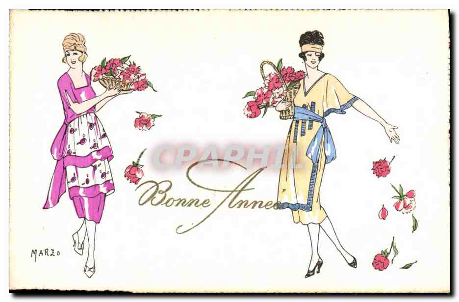 CPA Fantaisie Illustrateur Marzo Femmes 