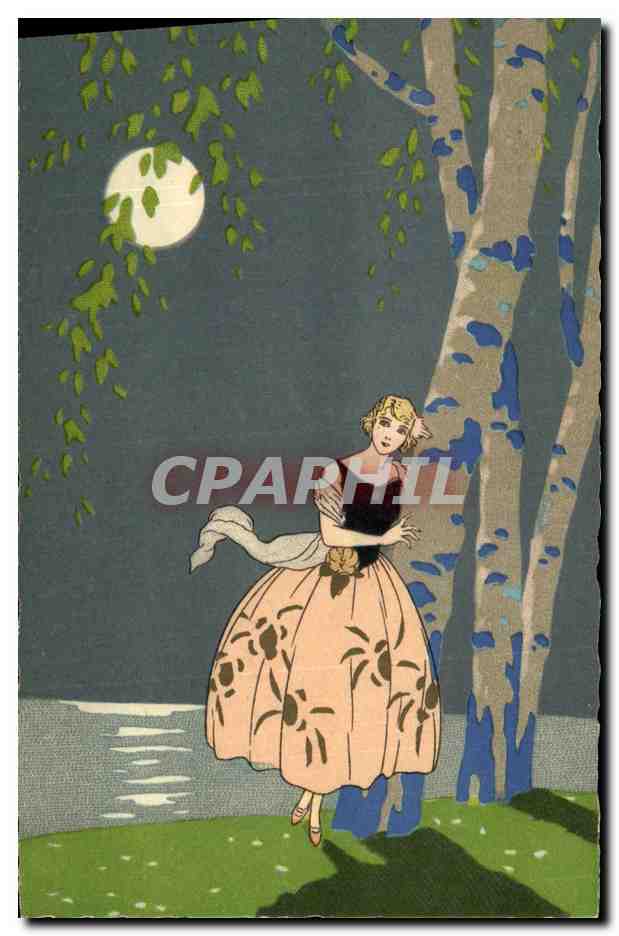 CPA Fantaisie Illustrateur Meschini Femme