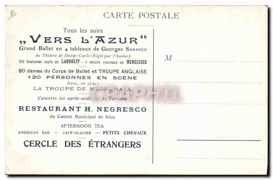 Kursaal de Genève — Spectacle "Vers l'Azur" — SADAG, Genève — Verso