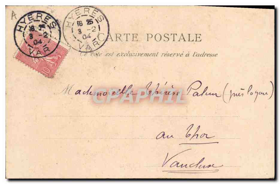 Adeline de Gérmain — La Petite Reine du piano — éditée par la Papeterie Compositor — Verso