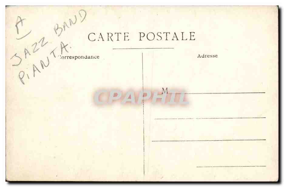 Jazz Band — Musiciens en tenue de soirée — Carte postale CPAPHIL — Reverso