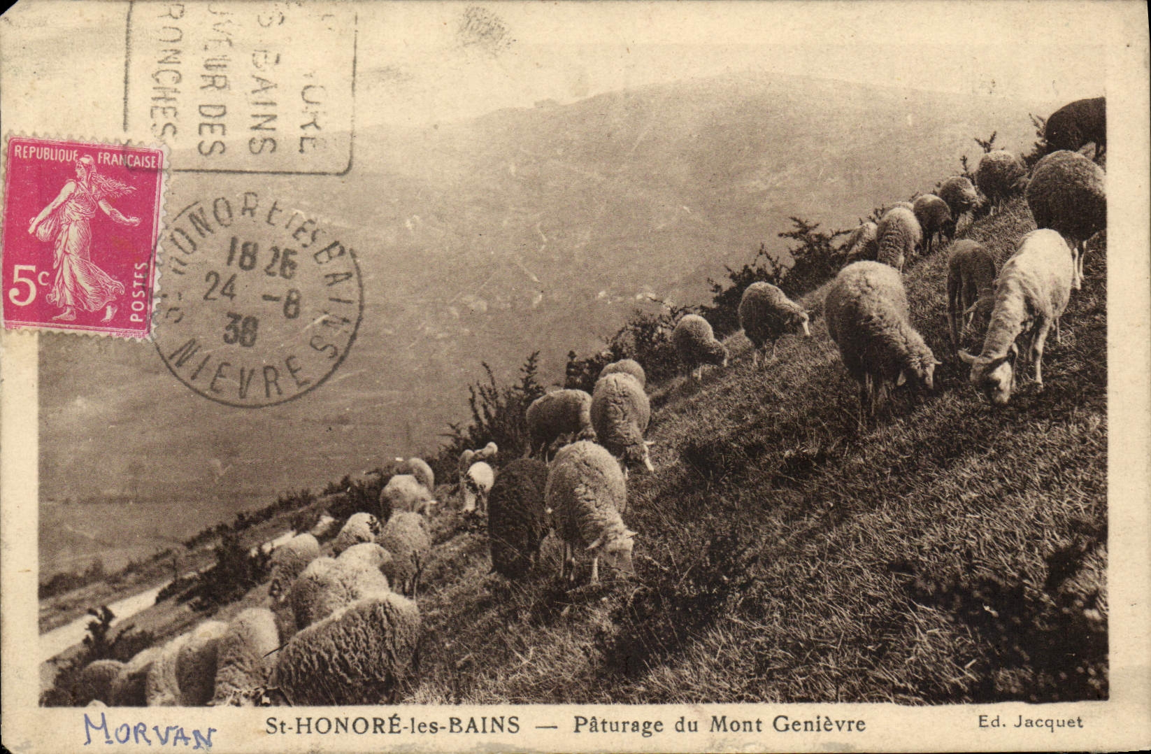 St-Honoré-les-Bains — Pâturage du Mont Genièvre — Ed. Jacquet