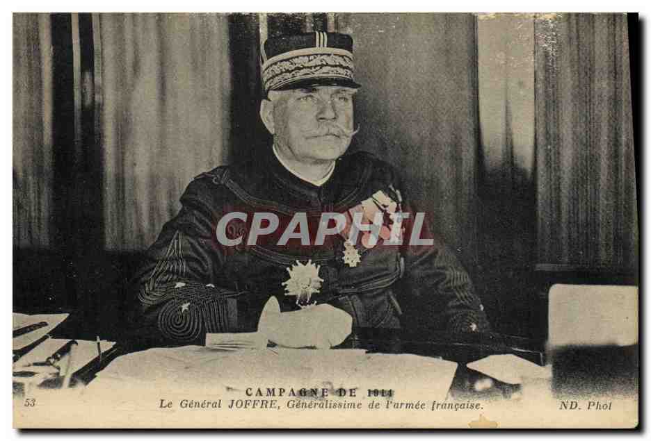 CPA Militaria Le general Joffre Generalissime de l'armee francaise 
