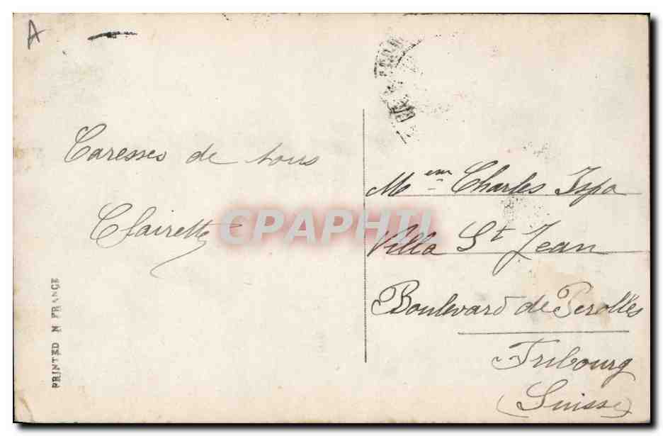 CPA Militaria General Joffre  — Verso