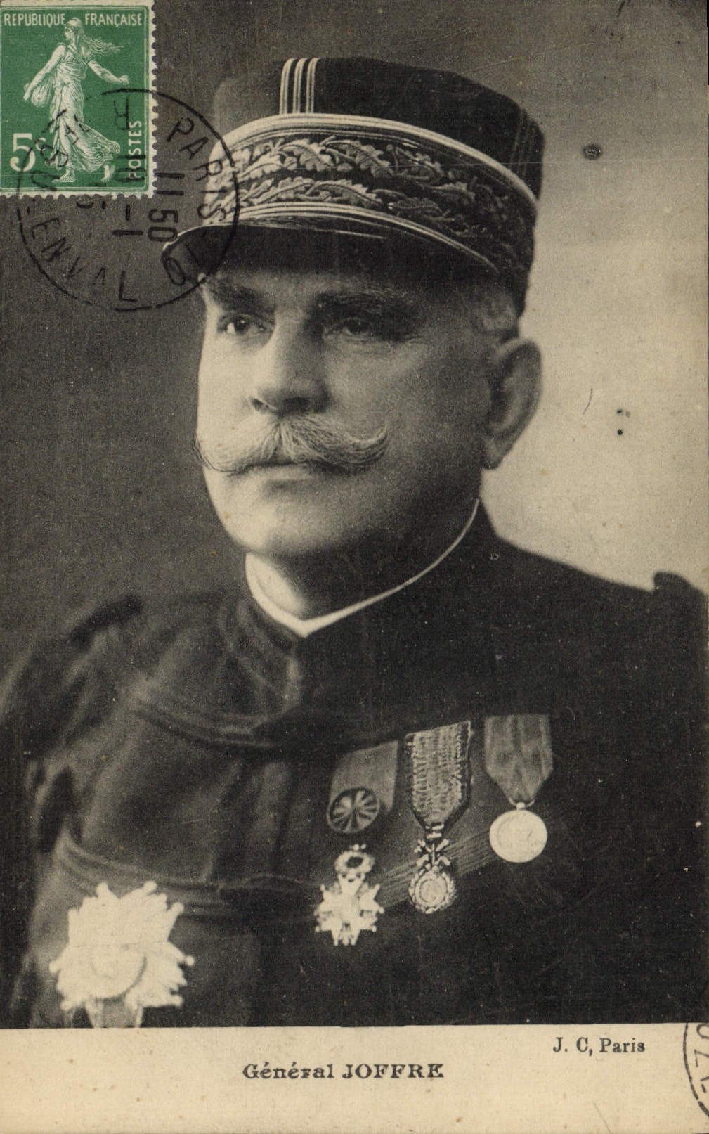 Général Joffre — portrait militaire — J. C, Paris