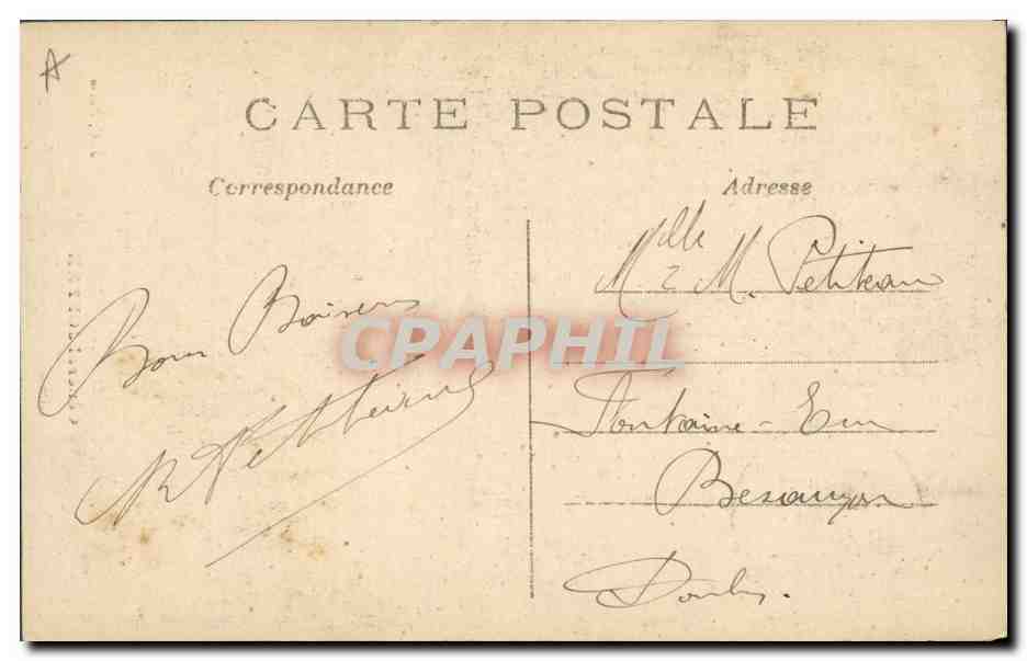 Général Joffre — portrait militaire — J. C, Paris — Verso