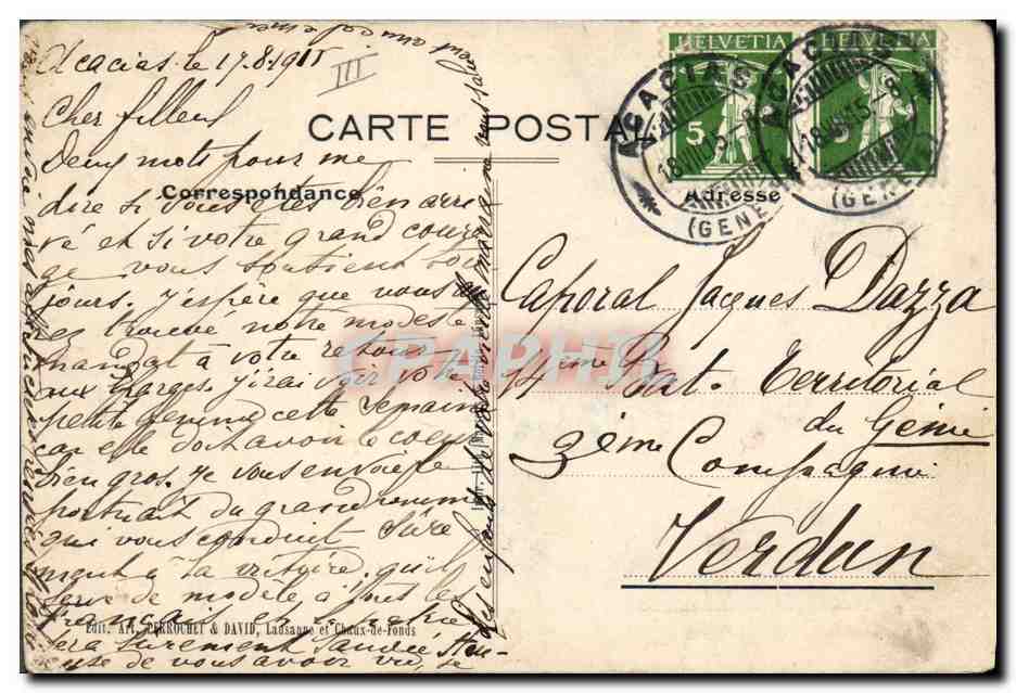 CPA Militaria Le Generalissime Joffre developpe son plan de campagne aux officiers  — Rückseite