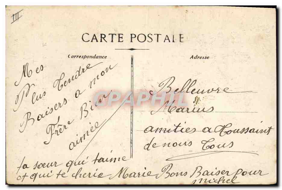 CPA Militaria Joffre mon coeur a la France  — Verso