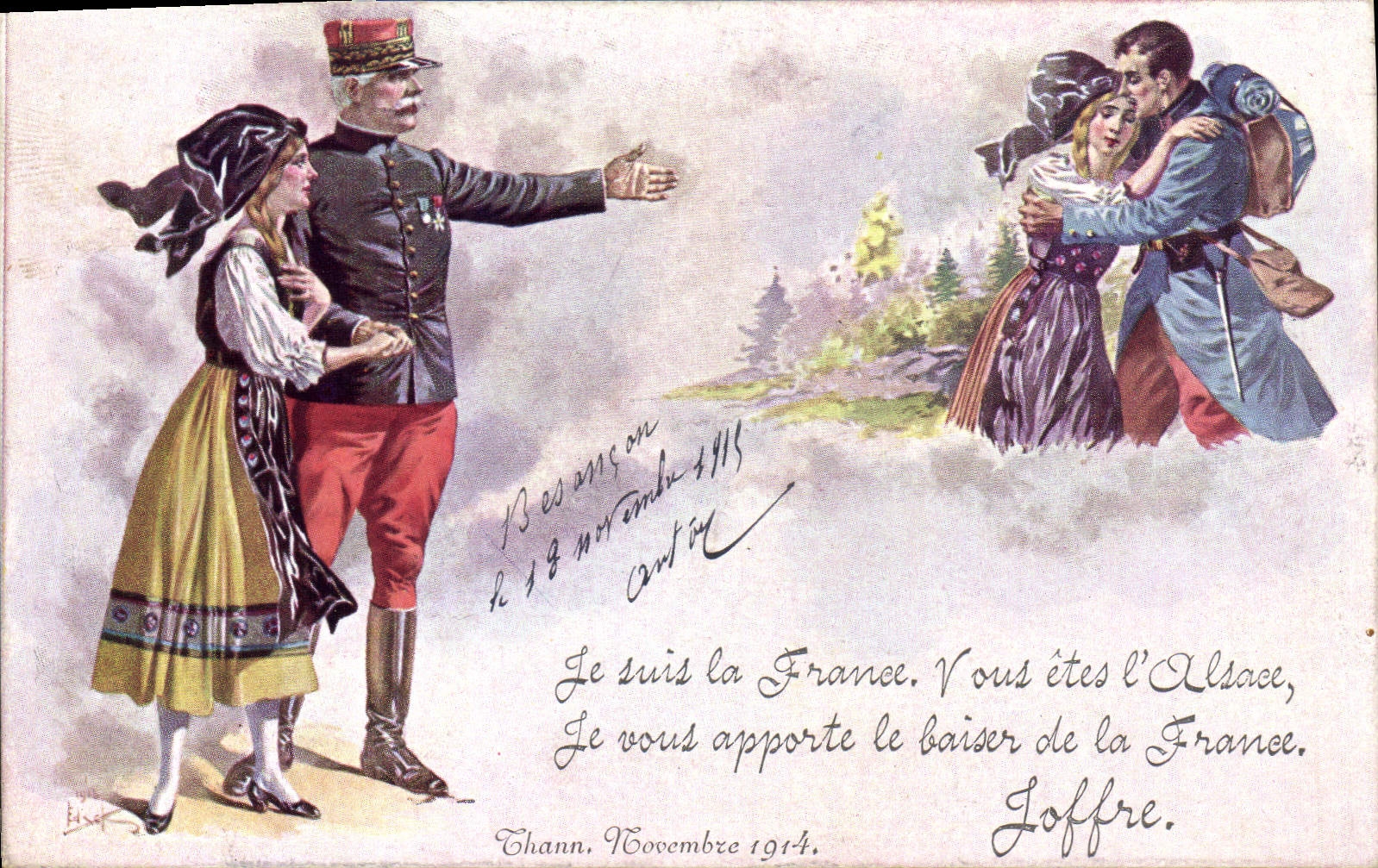 CPA Militaria Joffre Alsace 