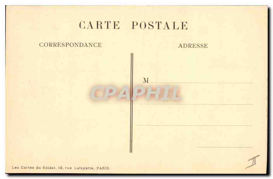 CPA Militaria Le chateau de Napoleon 1er  — Rückseite