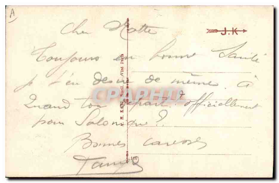 CPA Militaria Femme Artillerie lourde L'offensive  — Rückseite