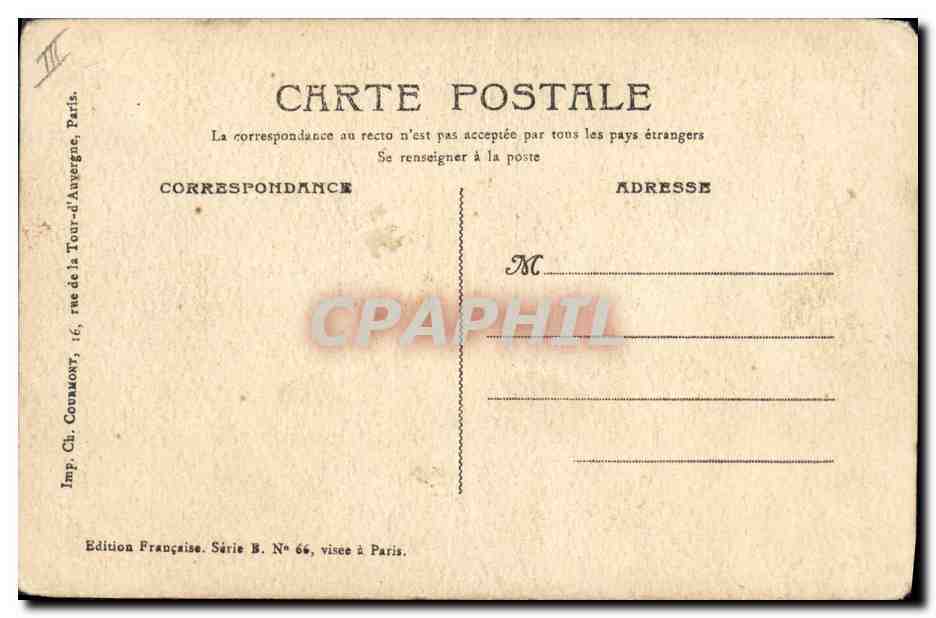 CPA Militaria Nos allies La visite a Montmartre Chien Enfants  — Verso