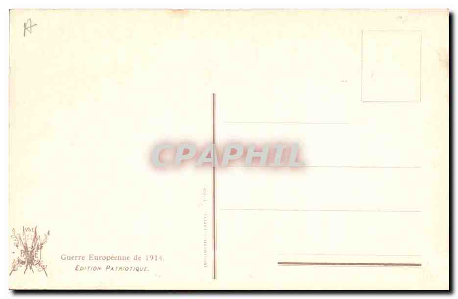 CPA Militaria L'Holocauste Roganeau L'Illustration  — Back