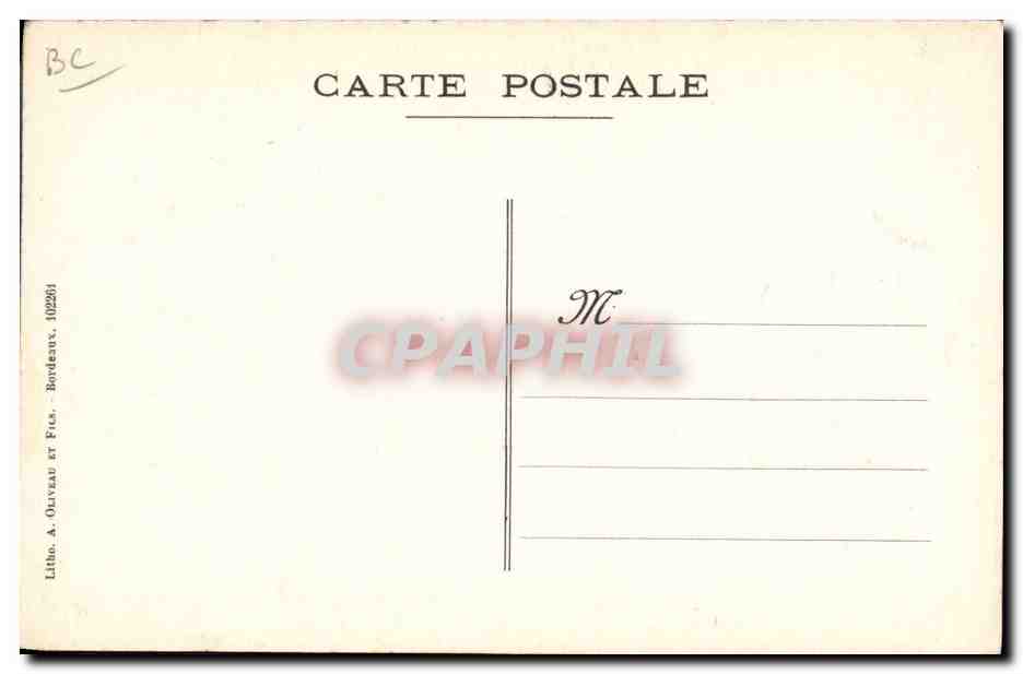CPA Militaria Cazaux City  — Rückseite