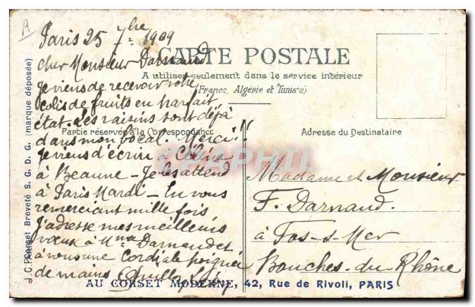 CPA Militaria Zouaves Le dernier du bataillon Jules Monge  — Rückseite
