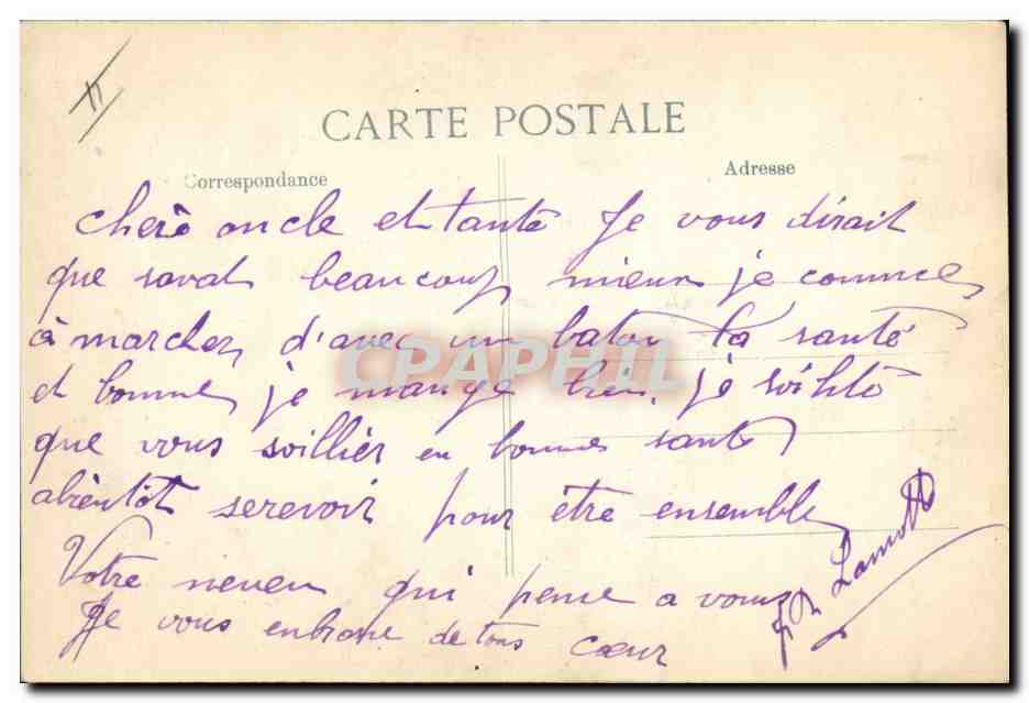 CPA Militaria Le cauchemar de Guillaume  — Verso