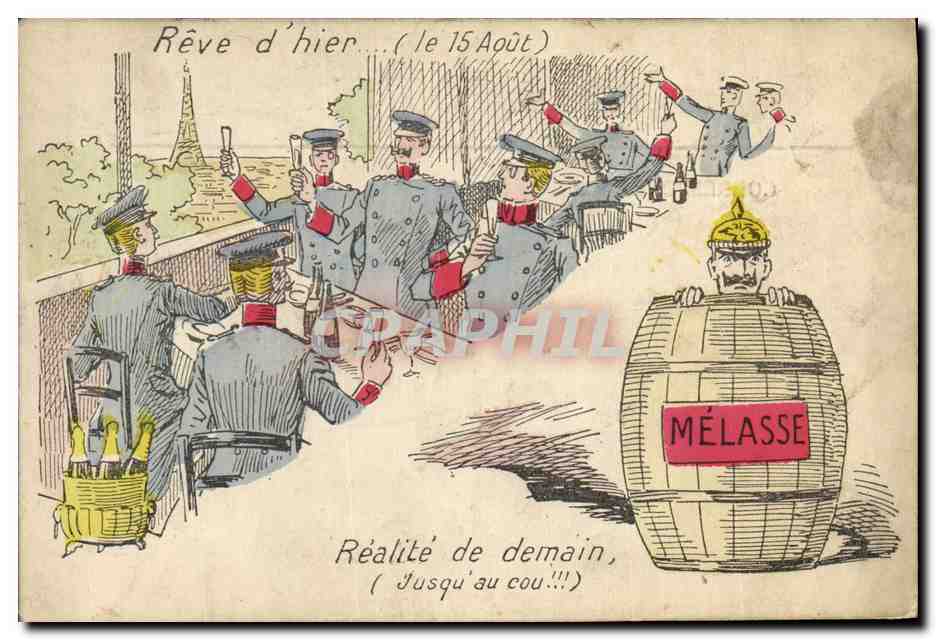 CPA Militaria Reve d'hier Realite de demain Melasse 
