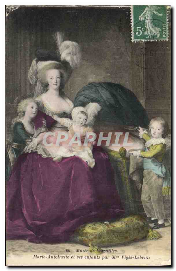 CPA Musee de Versailles Marie Antoinette et ses enfants par Mme Vigee Lebrun 